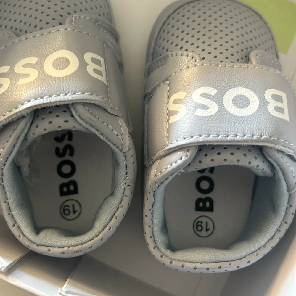 100% Authentic Hugo Boss Baby Walker / Velcro Strap Shoe - New with Box